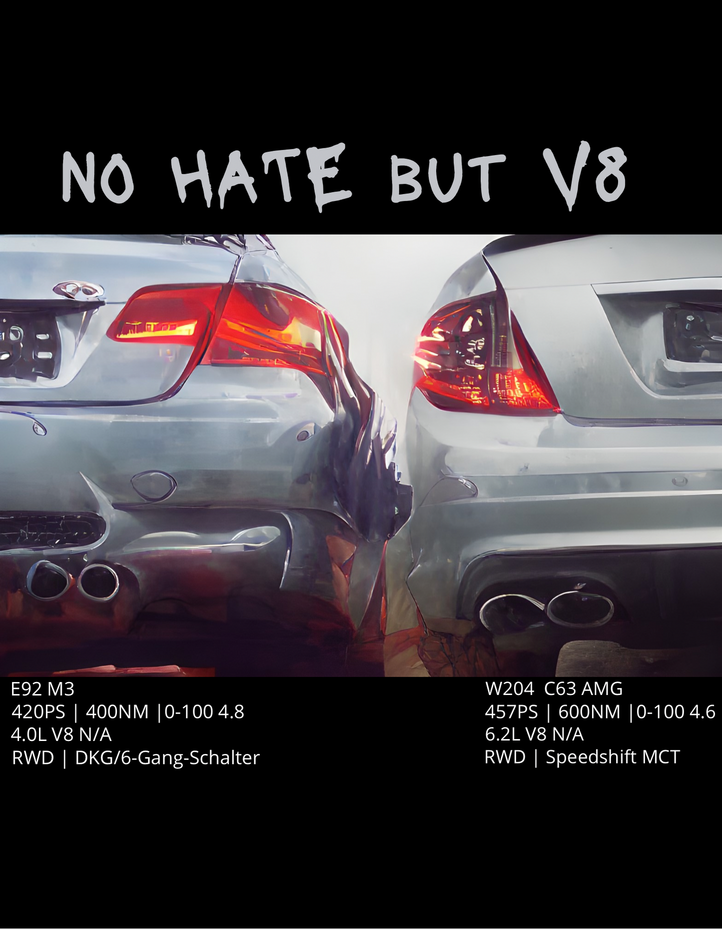 No HATE but V8