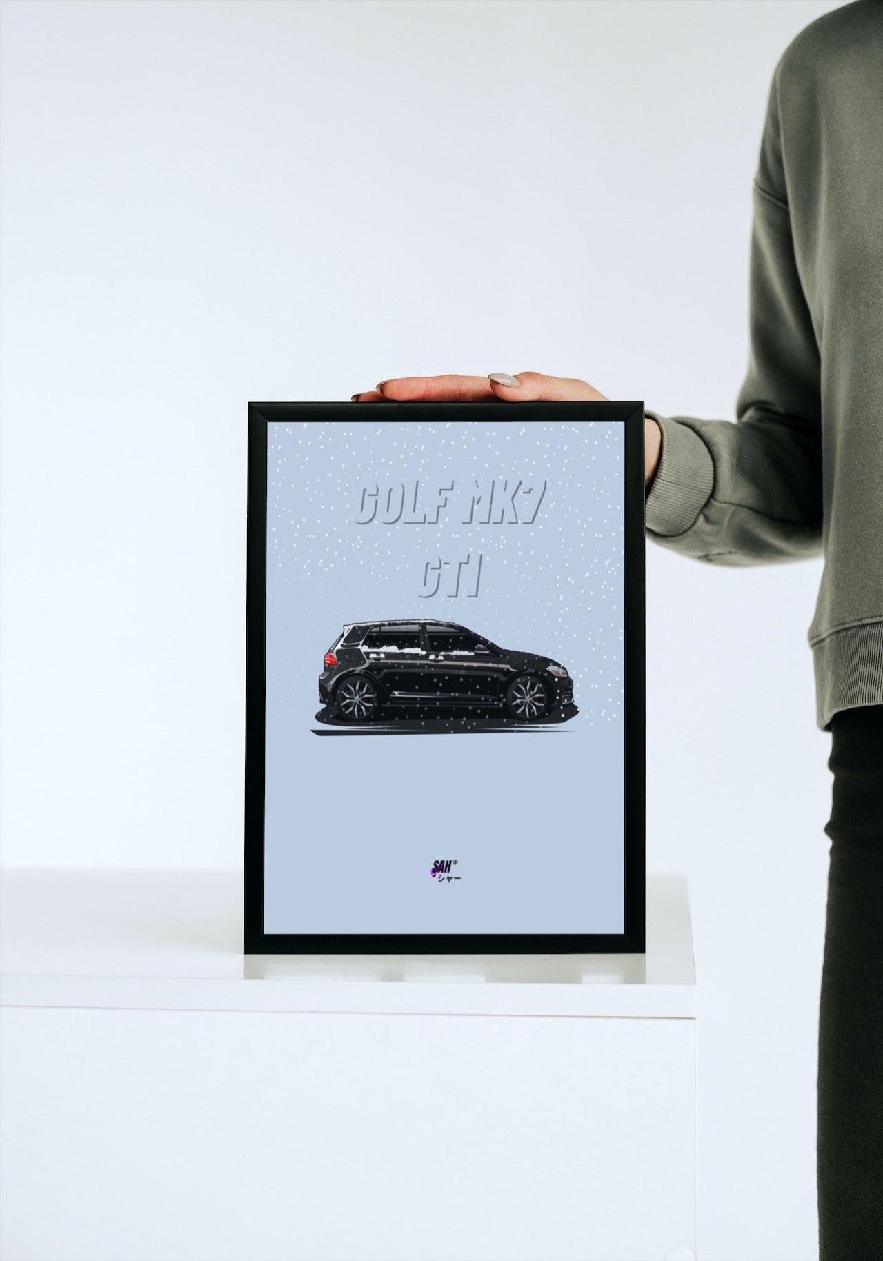 Dein Auto Handgezeichnet als Poster